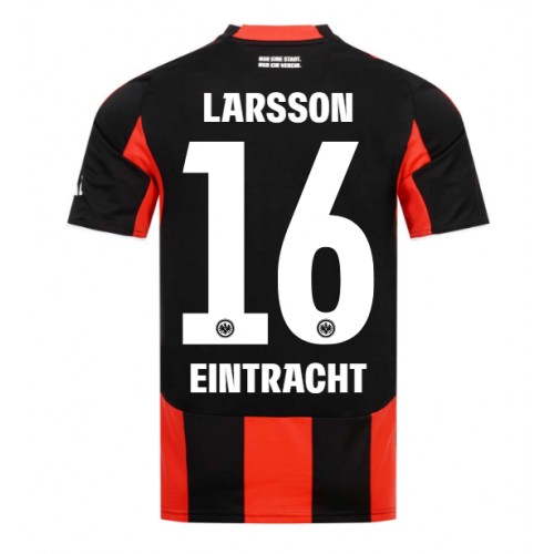 Eintracht Frankfurt Hugo Larsson #16 Replika Hemmatröja 2025-26 Kortärmad Eintracht Frankfurt Hugo Larsson #16 Replika Hemmatröja 2025-26 Kortärmad